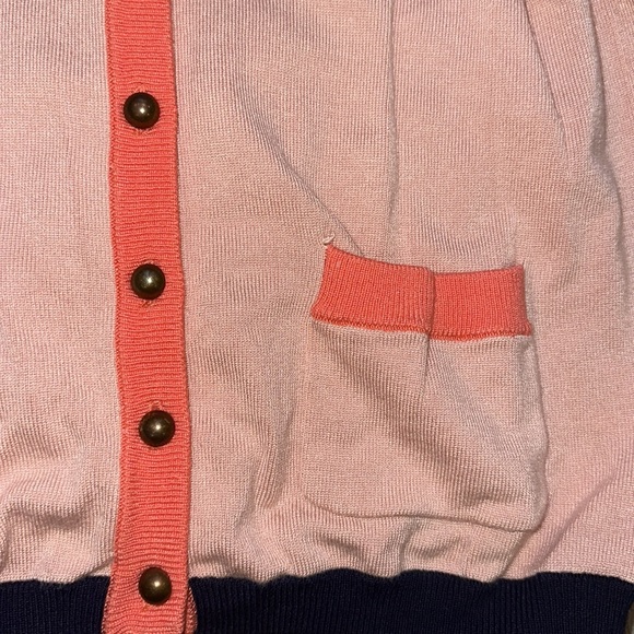 The Webster for Target Colorblock Cardigan in Dusty Pink & Navy Blue (XS) - Picture 4 of 7